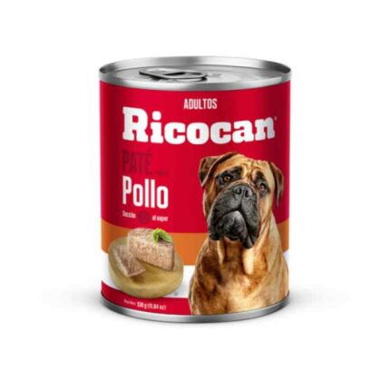 Ricocan paté adultos sabor pollo es un alimento húmedo
