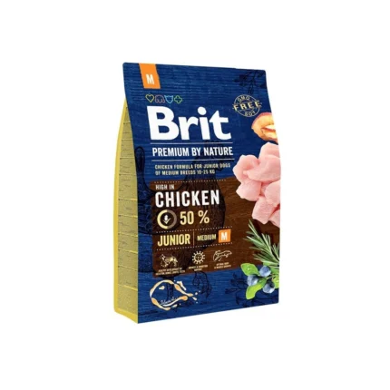 Brit premium alimento seco para perro de pollo.