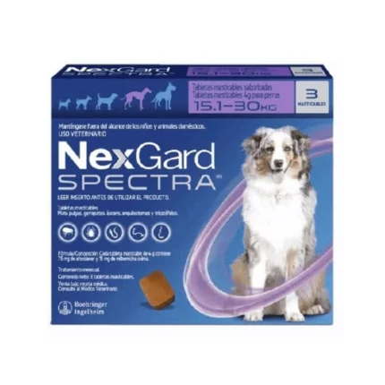 Nexgard Spectra L Antipulgas 15 a 30 kg x 3 tab