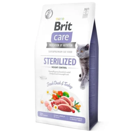 Brit Care Cat Sterilized Weight Control Duck Turkey