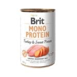 Alimento húmedo en lata para perro sabor Pavo y Camote marca Brit.