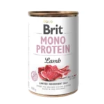 Alimento húmedo en lata para perro sabor cordero marca Brit.