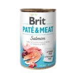 Alimento húmedo en lata para perro sabor Pate & Meat Salmón marca Brit.