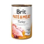 Alimento húmedo en lata para perro sabor Pate & Meat Pavo marca Brit.