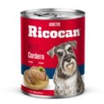 Alimento húmedo para perros con sabor a cordero.