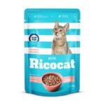 Alimento húmedo para gatos con sabor a carne en salsa