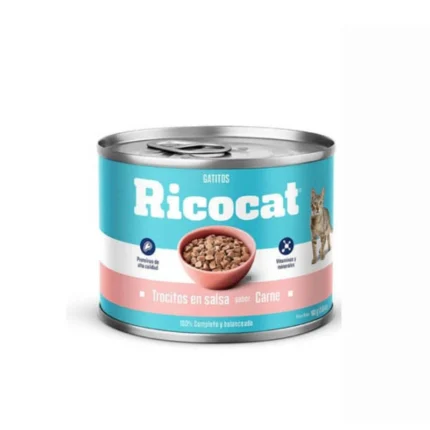 Alimento húmedo, 100% completo y balanceado que complementa la nutrición de los gatitos.