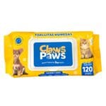 Las toallitas Claws & Paws son suaves y ayudan a refrescar a su mascota.