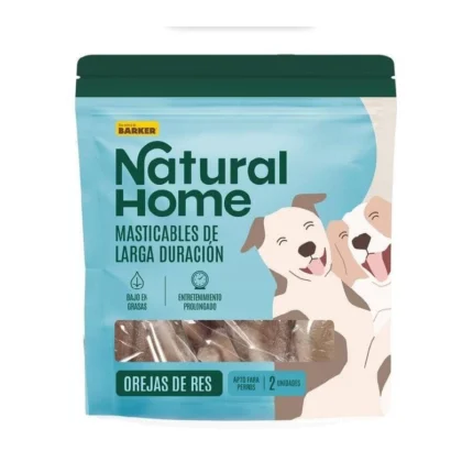 Natural Home Orejas de res 2 und son premios deshidratados de un solo ingrediente