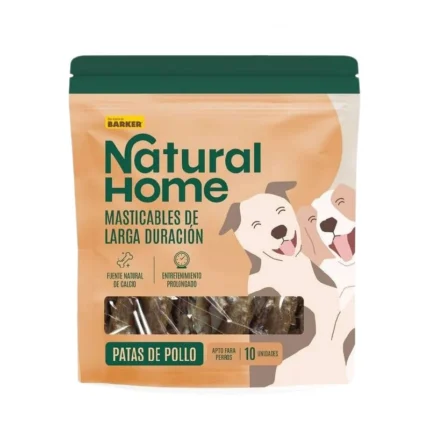 Natural Home Treats Patas de Pollo 100Gr son premios deshidratados de un solo ingrediente