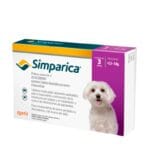 Simparica Antipulgas para Perro 2.5 a 5 kg x 3 tab