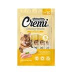 Snack para gatos cremosamente irresistible, hecho con carne de pollo real.