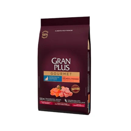 Gran Plus Gourmet Gato Adulto Castrado Salmón y Pollo 3Kg