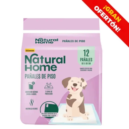 Pañales de piso 60 x 60 cm (12 pañales)