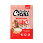 Cremi Salmón con Camarón Snack para Gatos 5 Unidades