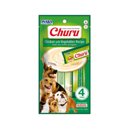Churu Dog Sabor Pollo con Vegetables 14 Gr x 4 Tubos