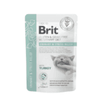 Brit Fillets in Gravy Urinario y Estrés Relief Alimento Húmedo para Gatos 85 gr